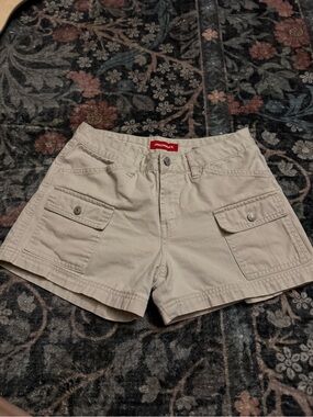 Y2K UNIONBAY Women's Light Khaki Cargo Shorts Size 7